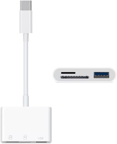 cablecc USB-C Type C Male to RJ45 Networking 100Mbps with PD Power Charge Adapter Compatible with Laptop Tablet Phone in Kuwait
