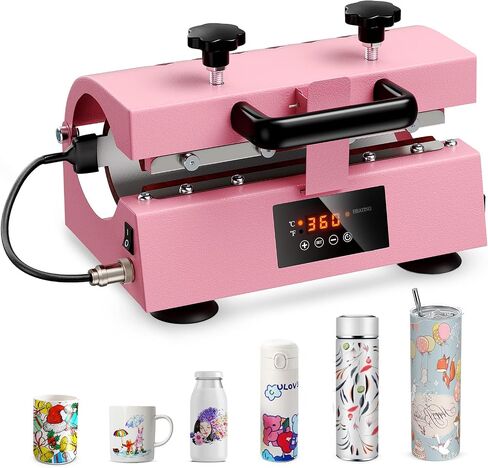 Tumbler Heat Press,Upgraded Tumbler Heat Press Machine for 11-30oz Sublimation Blank Skinny Straight Tumbler Mug Cup Glass Jar Can,Auto DIY Heating Transfer with Temp&Time Setting As Gift in Saudi Arabia