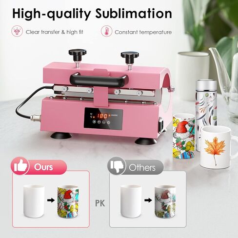 Tumbler Heat Press,Upgraded Tumbler Heat Press Machine for 11-30oz Sublimation Blank Skinny Straight Tumbler Mug Cup Glass Jar Can,Auto DIY Heating Transfer with Temp&Time Setting As Gift in Saudi Arabia