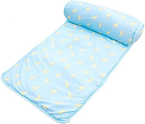 PUMYPOREITY Cooling Dog Bed, Pet Cooling Mat with Pillow, Ice Silk Cooling Dog Blanket, Self Cooling Pad for Cat,Dog, Washable Summer Pet Mat for Kennel, Crates, Sofa, Floor, Green, L in Kuwait