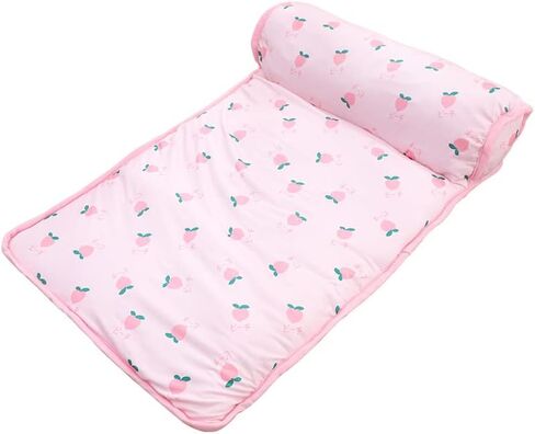 PUMYPOREITY Cooling Dog Bed, Pet Cooling Mat with Pillow, Ice Silk Cooling Dog Blanket, Self Cooling Pad for Cat,Dog, Washable Summer Pet Mat for Kennel, Crates, Sofa, Floor, Green, L in Saudi Arabia