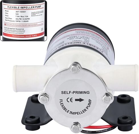 NovelBee 12V 8GPM Self-priming Bilge Pump and Water Transfer flexible impeller pumps in Saudi Arabia