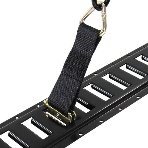 Pit Posse E-Track Strap with D Ring Anchor Tie Down with Spring Adapter for Securing Cargo in Truck/Pick Up Truck/Utility/Enclosed Trailers, Rv, SUV – 3,500 Lbs.Capacity –for Motorcycle/ATV/Kayak in Saudi Arabia