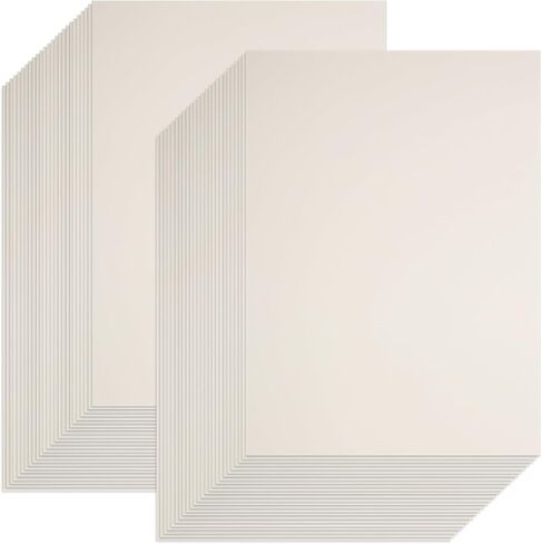 30 Sheets Ivory Card stock, 8.5 x 11 Heavyweight Paper Cream White Card Stock Craft Paper for Card Making Kids Art Crafts Scrapbooking, 230GSM in Saudi Arabia