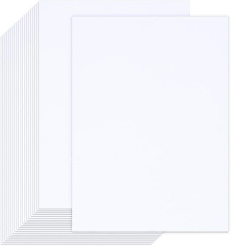 MCPINKY 100 Sheets Craft Cardstock Paper, 4x6inch White Construction Paper Kids Art Crafts Card Stocks for Art Class Print Invitation Making Scrapbooking 300gsm in Saudi Arabia