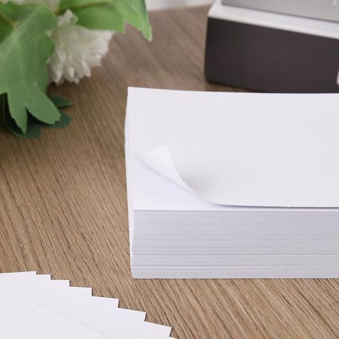 MCPINKY 100 Sheets Craft Cardstock Paper, 4x6inch White Construction Paper Kids Art Crafts Card Stocks for Art Class Print Invitation Making Scrapbooking 300gsm in Saudi Arabia