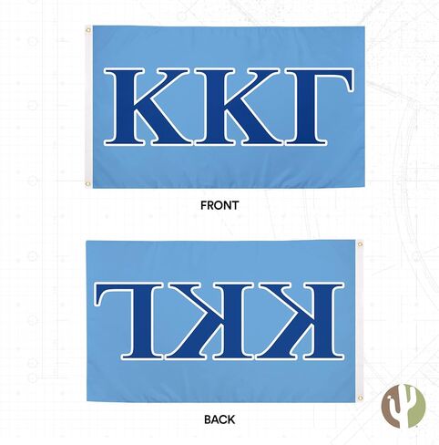 Desert Cactus Kappa Kappa Gamma Flag | Greek Letter Sorority Banner Large 3x5 Feet Flags Sign Decor KKG in Saudi Arabia