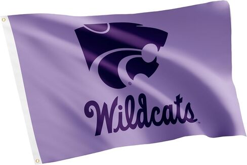 Desert Cactus Kansas State University Flag Wildcats K-State Flags Banners 100% Polyester Indoor Outdoor 3x5 (Style C) in Saudi Arabia