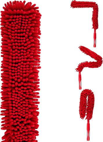 Duster Kit - 3 Pack Assortment of Dusting Kit Extension Pole Attachments - Cobweb Corner Duster, Microfiber Feather Duster and Flexible Ceiling Fan Duster (Extension Pole not Included) in Saudi Arabia