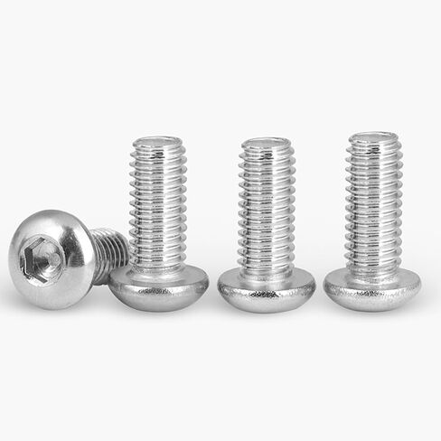 مسامير رأس زر M3x30mm، 50 قطعة M3-0.5x30mm برغي غطاء رأس مقبس زر، 304 قطعة من الفولاذ المقاوم للصدأ، محرك مقبس ألين، خيط كامل، لمسة نهائية لامعة، الكمية 50 in Saudi Arabia