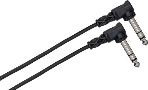 Hosa CSS-103RR Right Angled 1/4" TRS Balanced Interconnect Cable, 3 feet in Saudi Arabia