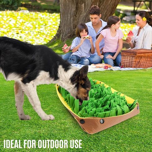 PrimePets Snuffle Mat for Dogs - Pet Interactive Nosework Feeding Mat for Indoor & Outdoor - Anti-Slip Washable Activity Pad for Boredom, Foraging Skills Training in Kuwait