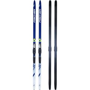 Fischer Unisex Adult Summit Crown Blue Efficient Forward (EF) Fitness Cross-Country Mounted Lightweight Nordic Skis with Tour Step-in IFP XC-Bindings (NV78022) in Saudi Arabia