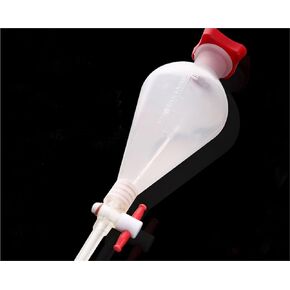 1000 مل من القمع البلاستيكي على شكل كمثرى مع PTFE STOPPER PP لوازم مختبر القمع in Kuwait