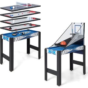 Giantex 6 in 1 Table Multi Game ، طاولة لعبة التحرير والسرد مع كرة السلة ، البلياردو ، Ping Pong ، Hockey ، Shuffleboard ، Bowling للمنزل ، غرفة الألعاب ، الأصدقاء والعائلة ، مجموعة ألعاب المركب للبالغين أطفال in Kuwait