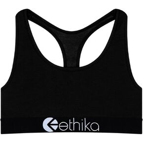 Ethika Girl's Modal Sports Bra | Midnight Black in Saudi Arabia