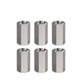 موصل مستدير المكسرات ، 6pcs M8 304 الصلب غير القابل للصدأ Allen Extension Senxagonal Nuts Connector طول 24 مم-40 مم (M8x13x24mm) in Kuwait