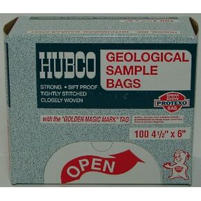 Hubco - أكياس العينة الجيولوجية 4 1/2 × 6 - تباع كل منها 100 in Kuwait