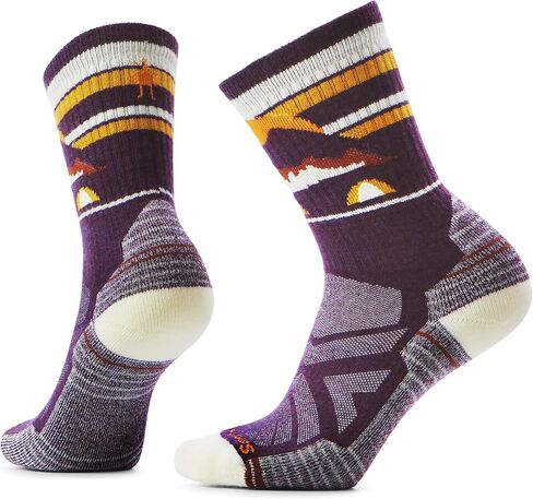 Smartwool Womens Hike Light Cushion Mountain Moon Crew Socks Deep Navy Medium in Saudi Arabia