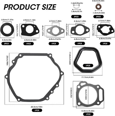 Predator 420 Carburetor Head Gasket Kit, Non-Hemi Carb Exhaust Intake Gasket Set Compatible with Predator 389cc 390cc 420cc Honda Clone GX390 Small Engine Power Equipment Upgrade Rebuild in Saudi Arabia