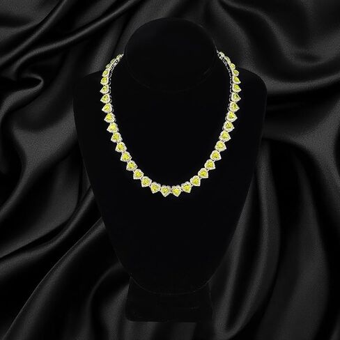 Luxurious Iced Out 10mm Ladies Heart Cluster Chains - Elegant Jewelry with Simulated Diamonds and Cubic Zirconia in Durable Alloy - in 14k Gold or Silver Tone Finish - Single Chain and Chains Combo in Saudi Arabia