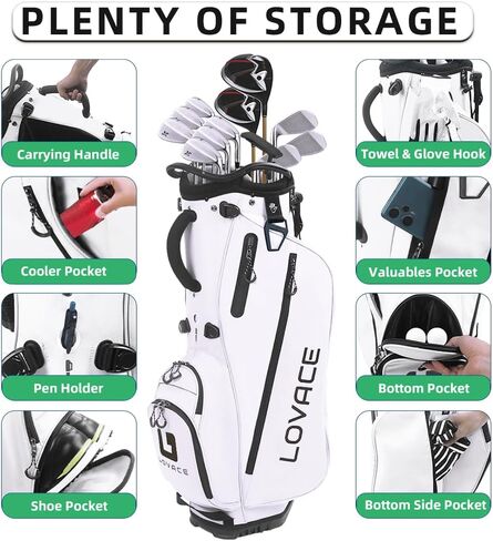 14 Way Golf Stand Bag, Lightweight Golf Bags with Stand for Men and Women in Kuwait