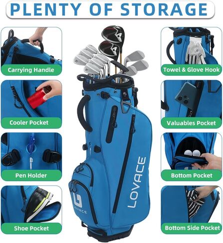 14 Way Golf Stand Bag, Lightweight Golf Bags with Stand for Men and Women in Kuwait