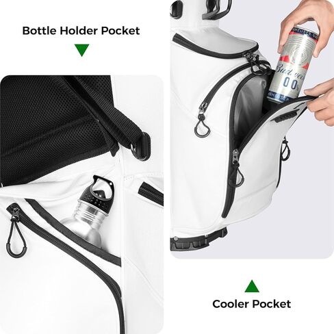 Findway 14 Way Golf Stand Bag, Lightweight Golf Bag with Stand for Men Women, Golf Club Carry Bag with Dual Strap, Full Length Dividers, Multiple Pockets, Golf Ball Holder in Kuwait