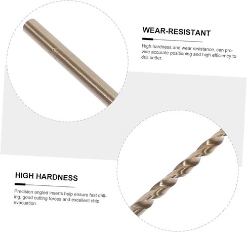 DOITOOL 10pcs High-Speed Steel Drill Bits Metal Drill Bits for Metal Reamer for Stainless Steel Home DIY in Saudi Arabia