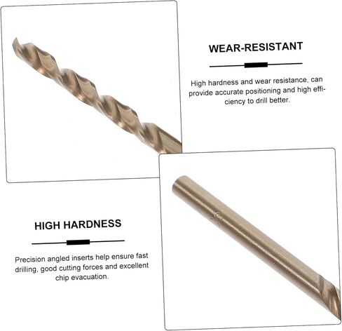 DOITOOL 10pcs High-Speed Steel Drill Bits Metal Drill Bits for Metal Reamer for Stainless Steel Home DIY in Saudi Arabia