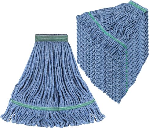 ONESIMUS 16oz Pack of 3 Heavy Duty Cotton Looped End Mop Head Replacements, String Mop Head for Commercial&Residential Floor Cleaning, Industrial Wet Mop Head Refills - Blue Washable&Reusable Mop in Saudi Arabia