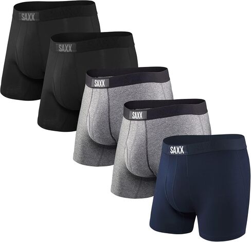 ساككس للملابس الداخلية للرجال مع دعم حقيبة الدعم Ultra Boxer Fly Fly ، 5 أو 7 حزمة in Kuwait