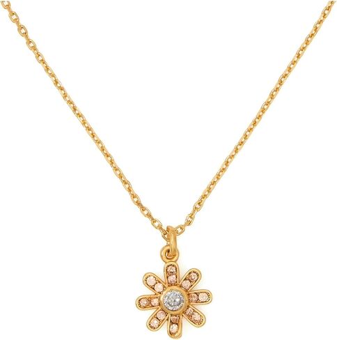 kate spade new york Bursting Blooms Pendant, Clear/Gold in Saudi Arabia