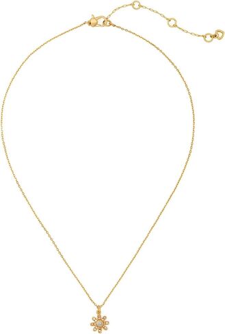 kate spade new york Bursting Blooms Pendant, Clear/Gold in Saudi Arabia