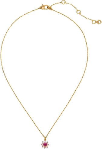 kate spade new york Bursting Blooms Pendant, Clear/Gold in Saudi Arabia