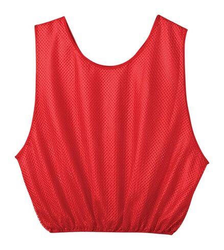Sportime - 1328682 Mesh Scrimmage Vest - Adult Size - Red in Saudi Arabia