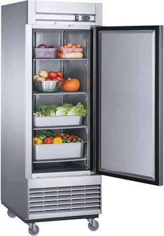ثلاجة تجارية مستقيمة للوصول ، ETL Restaurant 2 Door Fridge Cooler Terchandiser ، Auto-Defrost ، Stainless Steel 55 "W 40.7 Cu. Ft. 13781 in Saudi Arabia