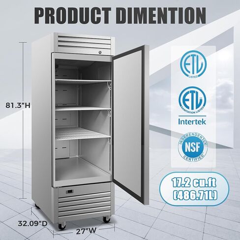 ثلاجة تجارية مستقيمة للوصول ، ETL Restaurant 2 Door Fridge Cooler Terchandiser ، Auto-Defrost ، Stainless Steel 55 "W 40.7 Cu. Ft. 13781 in Saudi Arabia