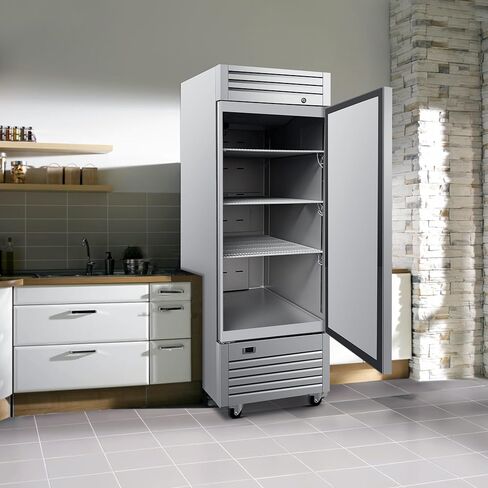 ثلاجة تجارية مستقيمة للوصول ، ETL Restaurant 2 Door Fridge Cooler Terchandiser ، Auto-Defrost ، Stainless Steel 55 "W 40.7 Cu. Ft. 13781 in Saudi Arabia