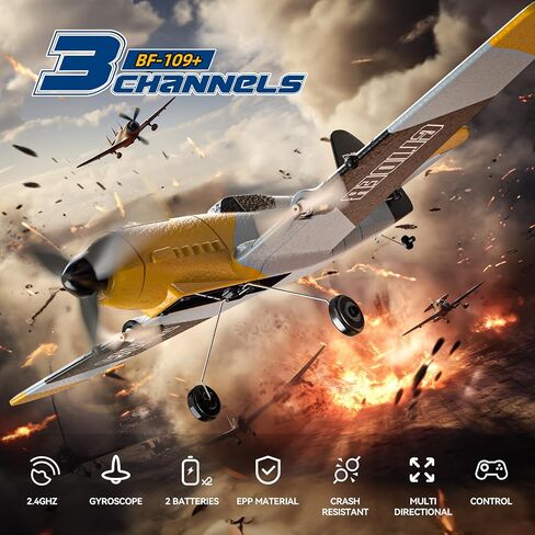 Deerc Future RC Plane 4 Channel Remote Control Airplane مع مصابيح LED سهلة الطيران ألعاب الطائرات الهوائية ، 2.4 جيجا هرتز 6 جيرو مثبت RTF طائرة طائرة طائرة طائرة طائرة للبالغين للمبتدئين الأولاد in Saudi Arabia