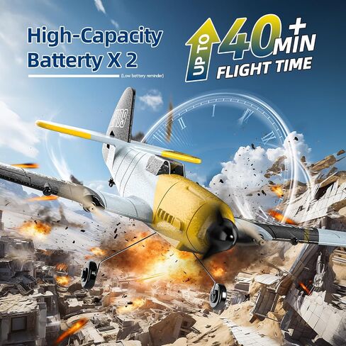 Deerc Future RC Plane 4 Channel Remote Control Airplane مع مصابيح LED سهلة الطيران ألعاب الطائرات الهوائية ، 2.4 جيجا هرتز 6 جيرو مثبت RTF طائرة طائرة طائرة طائرة طائرة للبالغين للمبتدئين الأولاد in Saudi Arabia