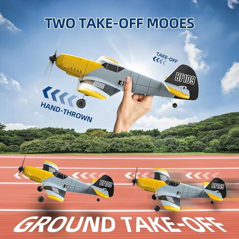 Deerc Future RC Plane 4 Channel Remote Control Airplane مع مصابيح LED سهلة الطيران ألعاب الطائرات الهوائية ، 2.4 جيجا هرتز 6 جيرو مثبت RTF طائرة طائرة طائرة طائرة طائرة للبالغين للمبتدئين الأولاد in Saudi Arabia