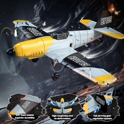 Deerc Future RC Plane 4 Channel Remote Control Airplane مع مصابيح LED سهلة الطيران ألعاب الطائرات الهوائية ، 2.4 جيجا هرتز 6 جيرو مثبت RTF طائرة طائرة طائرة طائرة طائرة للبالغين للمبتدئين الأولاد in Saudi Arabia