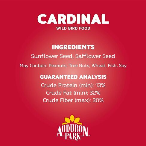 Audubon Park Cardinal Blend Wild Bird Food, Cardinal Bird Seed for Outside Feeders, 4-Pound Bag in Saudi Arabia