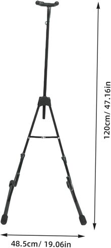 TOYANDONA Adjustable Portable Cello Holder Stand Foldable Violoncello Bracket with Bow Support Black Compact Music Instrument Rack for Home and Travel in Kuwait