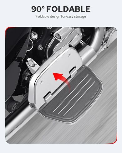 Benlari Passenger Floorboards Motorcycle Footboards with Mount Bracket Kits Compatible with Harley Davidson Touring Road King Street Glide Road Glide Electra Glide 1993-2024 Streamline (Black) in Saudi Arabia