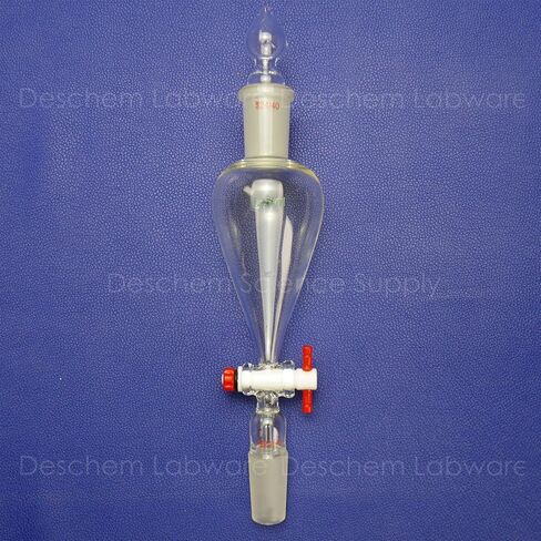 125 مل ، 24/40 ، القمع الانفصال عن المختبر ، PTFE Stopcock ، مفاصل أرضية in Saudi Arabia