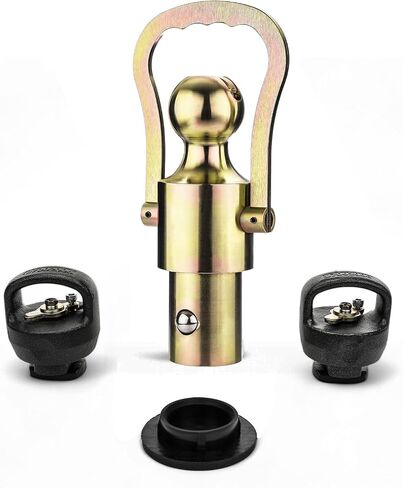 60639 Puck System Gooseneck Hitch Ball Kit Compatible with 2013-2025 Ford F250 F350 F450, 2016-2025 Silverado, Sierra & Titan XD Trucks, 38,000 lbs. GTW, 2-5/16-Inch Ball, Pucks Required in Saudi Arabia