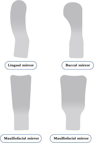 Angzhili 1 Piece Dental Anti-Fog Photography Mirrors,2 Sided Fog Free Intraoral Photography Mirror,Stainless Steel Occlusal Mirror (Lingual mirror) in Saudi Arabia