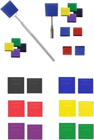 رمز لون مرآة الأسنان رمز اللون التلقائي يصل إلى 375F 12 PCS أغطية مرآة رمز اللون الأسنان متنوعة in Kuwait